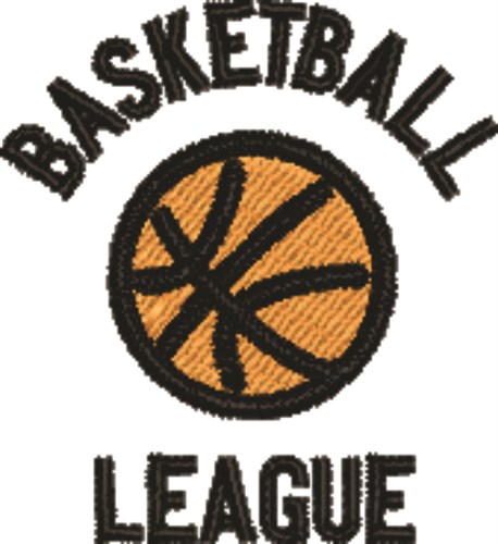Basketball League Small Machine Embroidery Design