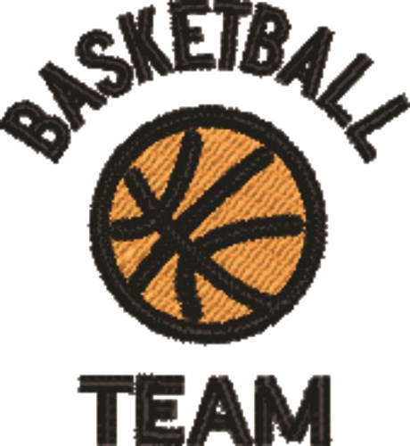Basketball Team Small Machine Embroidery Design