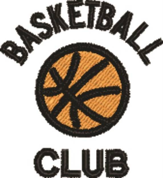Picture of Basketball Club Small Machine Embroidery Design