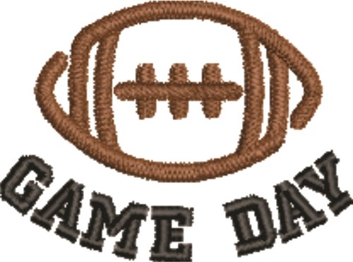 Football Game Day Machine Embroidery Design