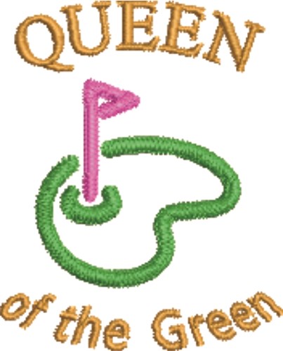 Queen of the Green Machine Embroidery Design