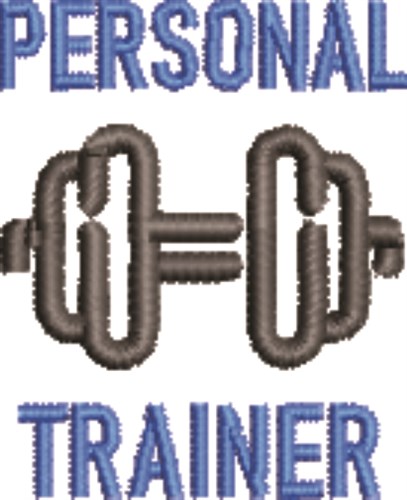 Personal Trainer Machine Embroidery Design