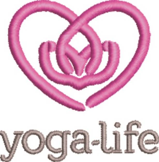 Picture of Yoga Life Machine Embroidery Design