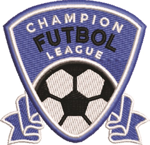 Champion Futbol League Machine Embroidery Design
