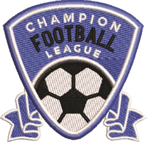 Champion Football League Machine Embroidery Design