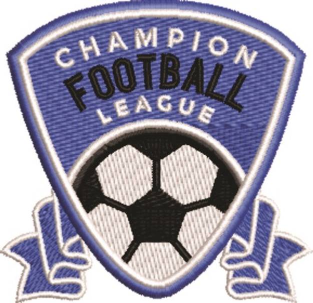 Picture of Champion Football League Machine Embroidery Design