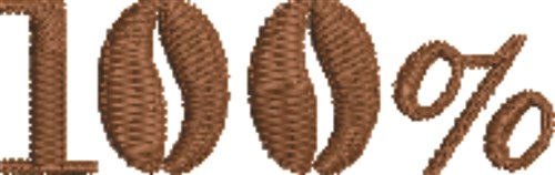 Coffee Beans 100% Machine Embroidery Design