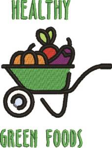 Picture of Healthy Green Foods Machine Embroidery Design