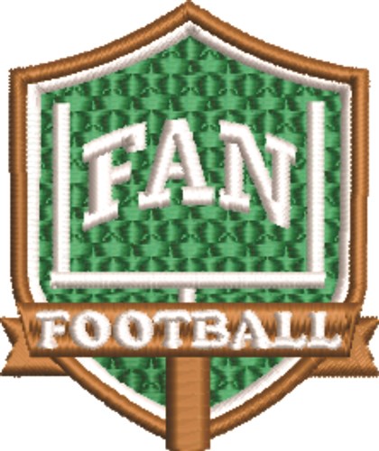 Fan Football Machine Embroidery Design