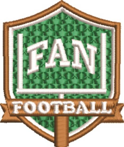Picture of Fan Football Machine Embroidery Design