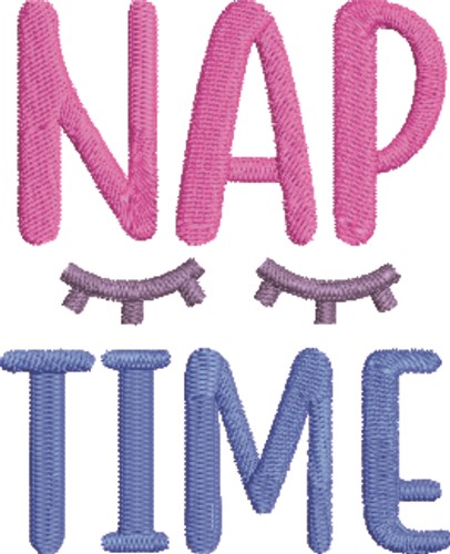 Nap Time Machine Embroidery Design