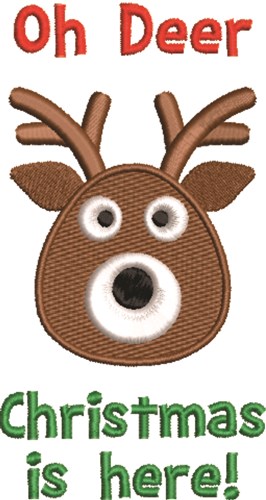 Christmas Is Here! Machine Embroidery Design