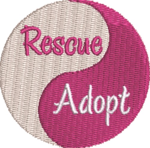 Rescue-Adopt Machine Embroidery Design