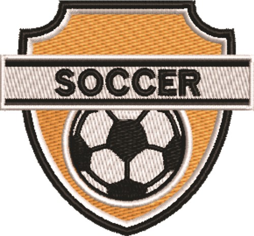 Soccer Crest 5B Machine Embroidery Design