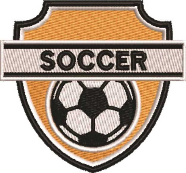 Picture of Soccer Crest 5B Machine Embroidery Design