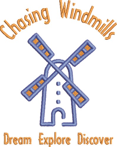Chasing Windmills Machine Embroidery Design