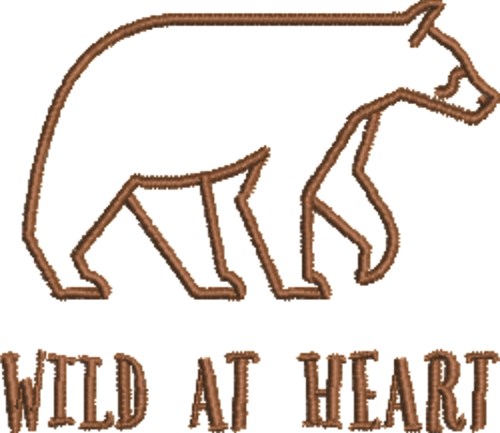 Wild At Heart Machine Embroidery Design