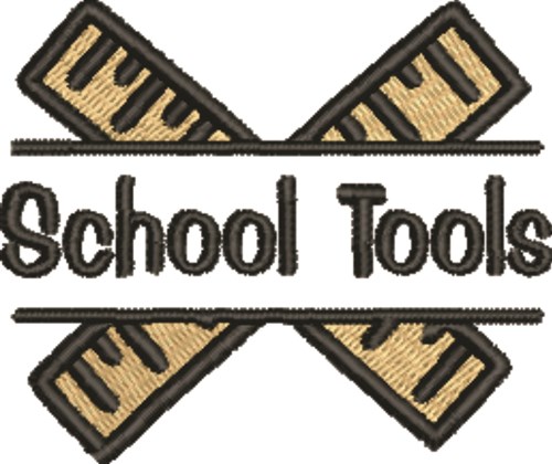 School Tools Machine Embroidery Design
