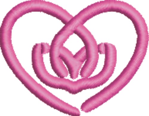 Yoga Lotus & Heart Machine Embroidery Design
