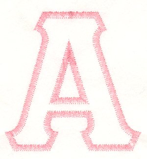Greek Alpha Applique Machine Embroidery Design