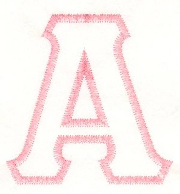 Picture of Greek Alpha Applique Machine Embroidery Design