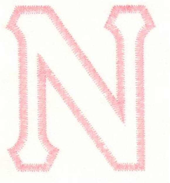 Picture of Greek Nu Applique Machine Embroidery Design