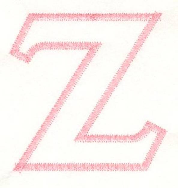 Picture of Greek Zeta Applique Machine Embroidery Design