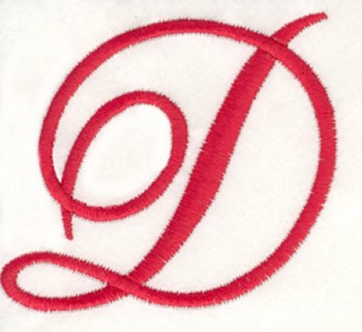 Fancy Monogram D Machine Embroidery Design