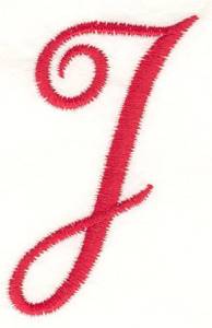 Picture of Fancy Monogram J Machine Embroidery Design