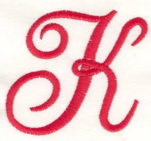Picture of Fancy Monogram K Machine Embroidery Design