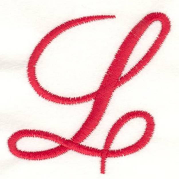 Picture of Fancy Monogram L Machine Embroidery Design
