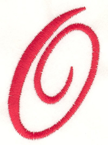 Fancy Monogram O Machine Embroidery Design