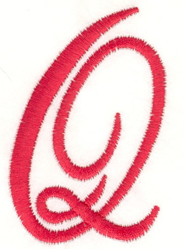 Fancy Monogram Q Machine Embroidery Design
