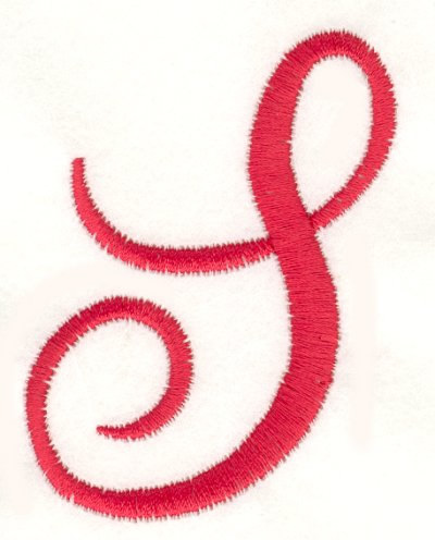 Fancy Monogram S Machine Embroidery Design