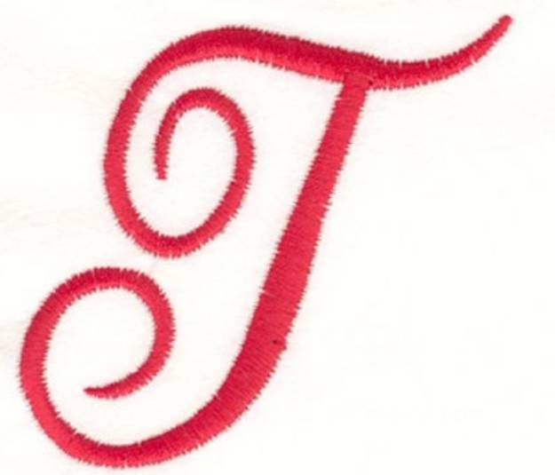 Picture of Fancy Monogram T Machine Embroidery Design