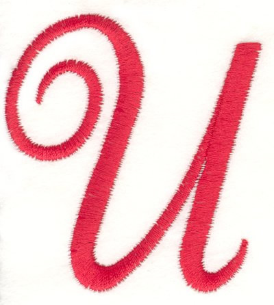 Fancy Monogram U Machine Embroidery Design