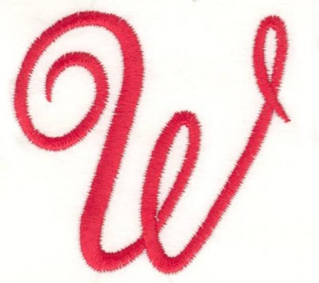 Picture of Fancy Monogram W Machine Embroidery Design