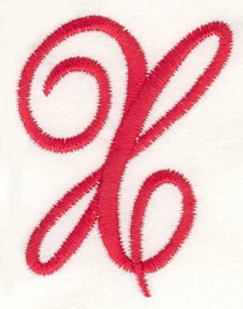 Picture of Fancy Monogram X Machine Embroidery Design