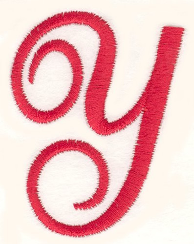 Fancy Monogram Y Machine Embroidery Design