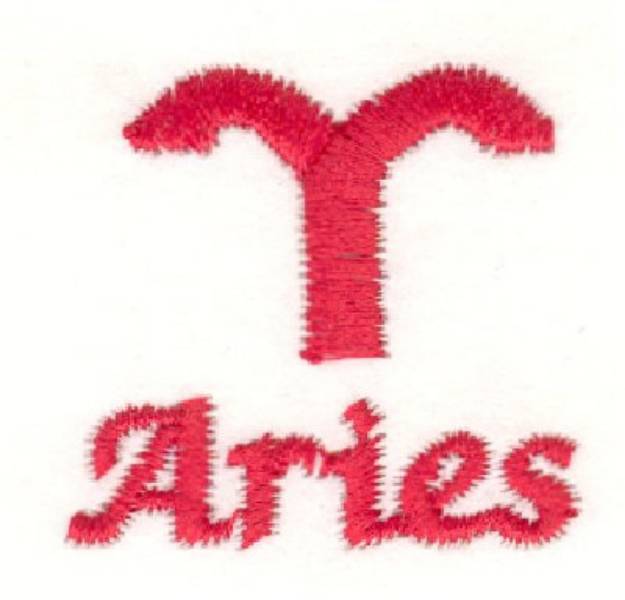 Picture of Aries Symbol Machine Embroidery Design