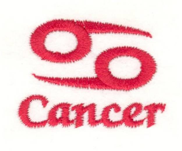Picture of Cancer Symbol Machine Embroidery Design