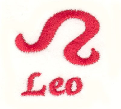 Leo Symbol Machine Embroidery Design