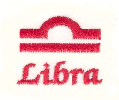 Libra Symbol Machine Embroidery Design