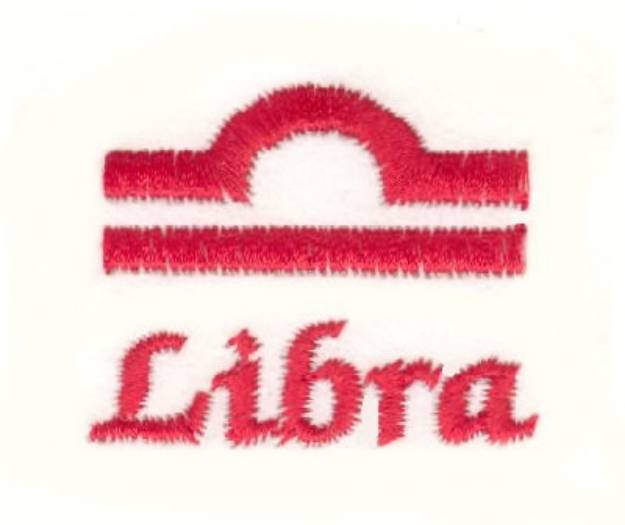 Picture of Libra Symbol Machine Embroidery Design
