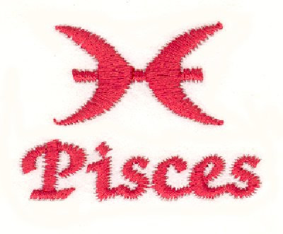 Pisces Symbol Machine Embroidery Design