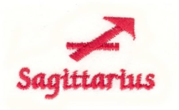Picture of Sagittarius Symbol Machine Embroidery Design