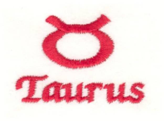 Picture of Taurus Symbol Machine Embroidery Design