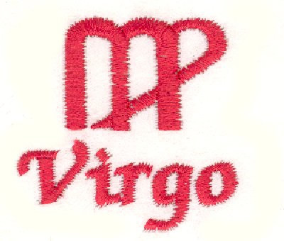 Virgo Symbol Machine Embroidery Design