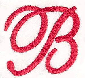 Elegant Letter B Machine Embroidery Design