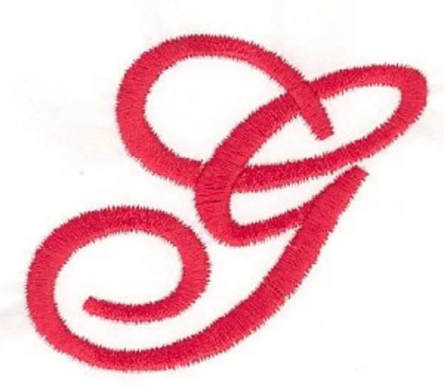 Picture of Elegant Letter G Machine Embroidery Design